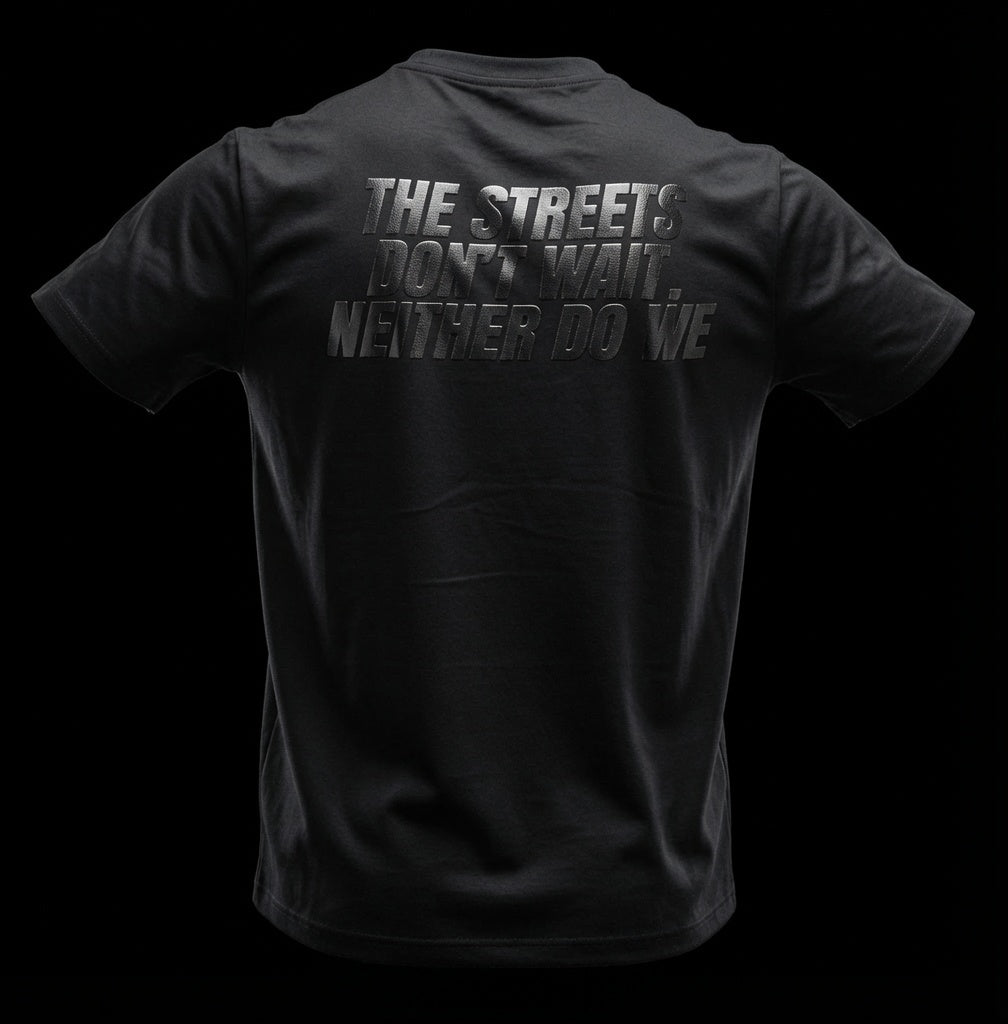 Streets Don't Wait Tee — Reflective