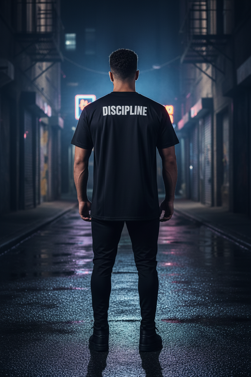 KineryX Discipline Tee — Editorial streetwear