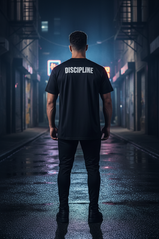 KineryX Discipline Tee — Editorial streetwear