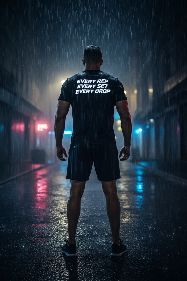 Every Rep Every Set Every Drop Tee — Reflective Vinyl