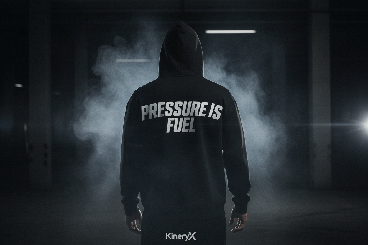 Pressure Is Fuel Reflective Hoodie