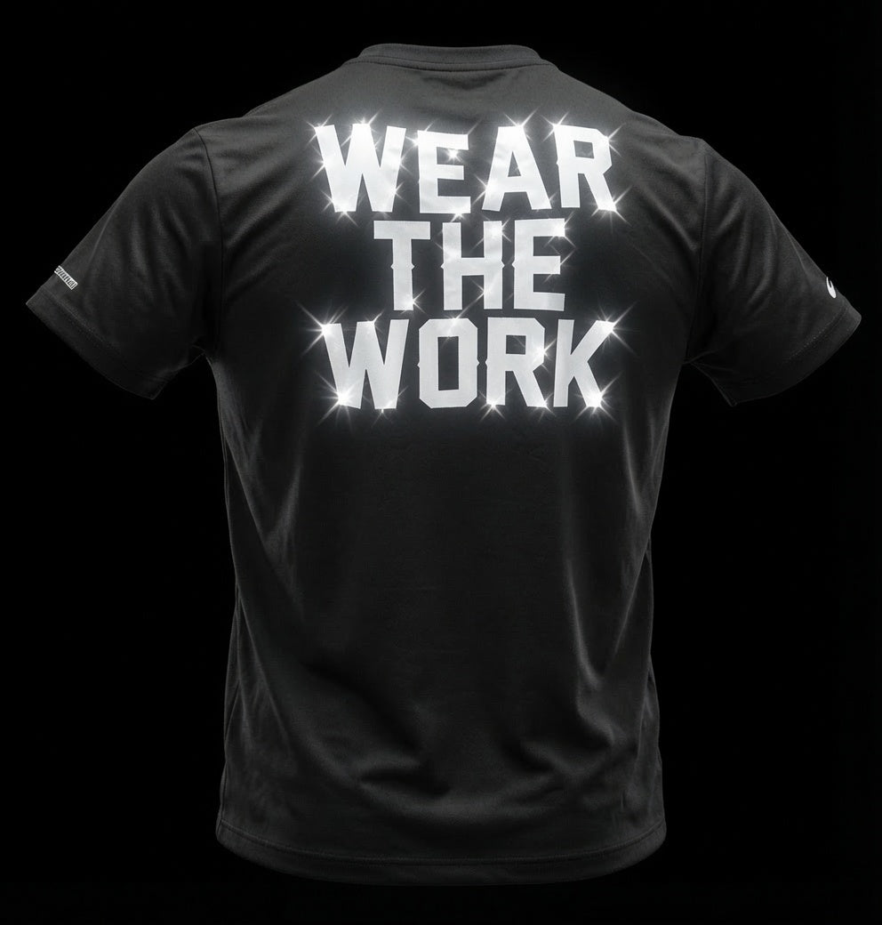 Wear The Work Tee — Premium Reflective Vinyl