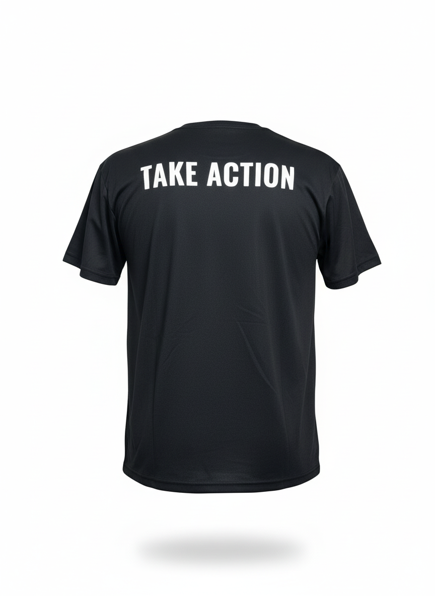 Take Action Tee - Negro / 2XS - T-Shirt