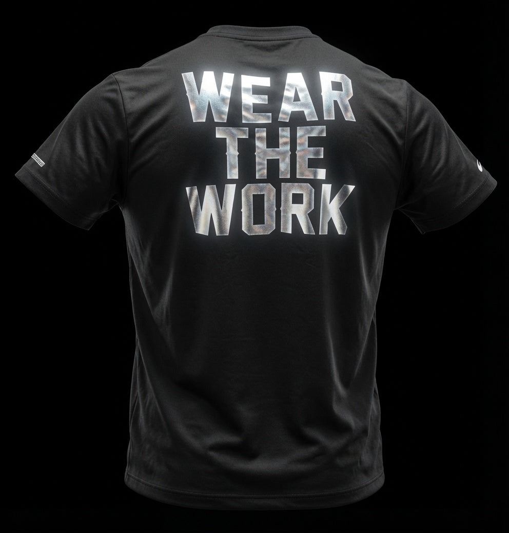 Wear The Work Tee — Premium Reflective Vinyl
